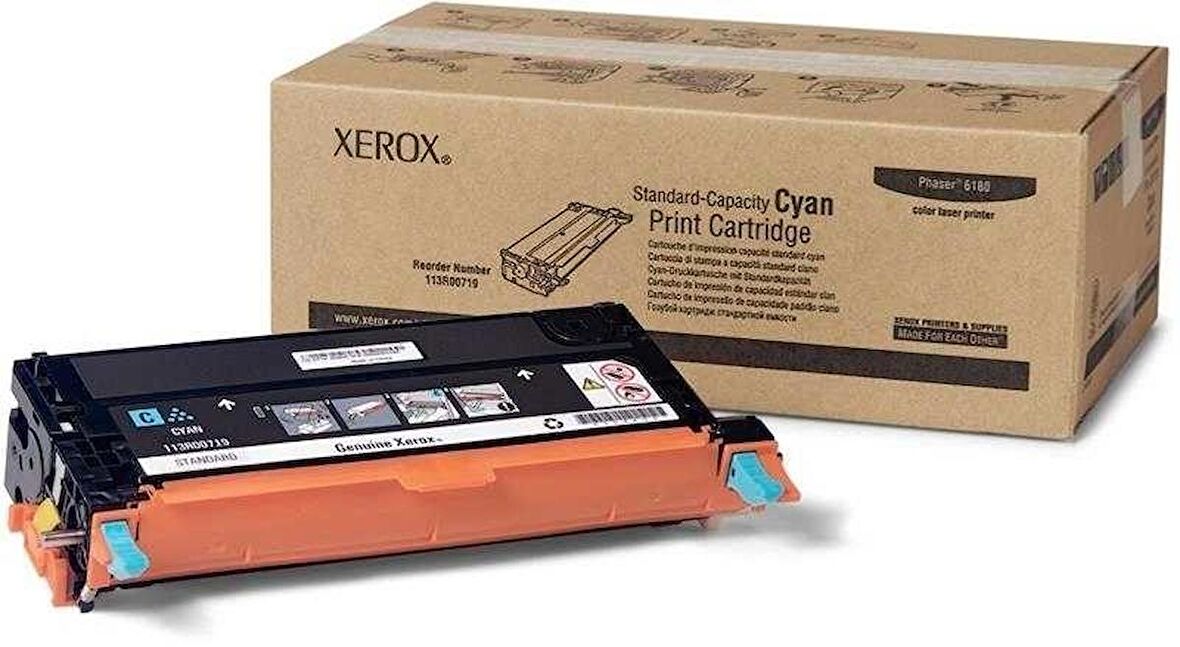 Tonersepeti Xerox Phaser 6180-113R00719 Mavi Orjinal Toner