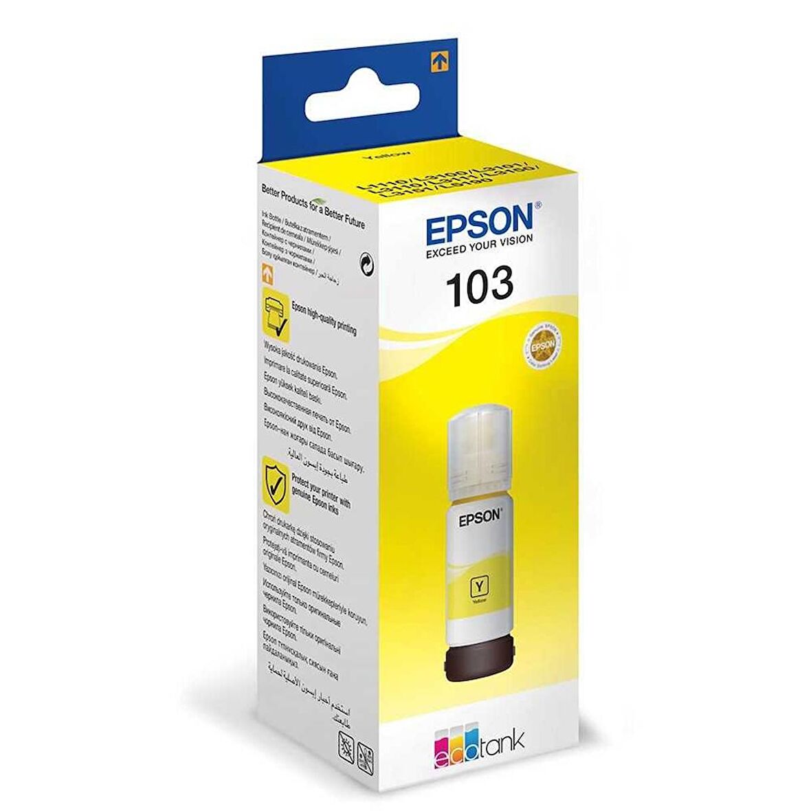 Tonersepeti Epson 103-C13T00S44A Sarı Orjinal Mürekkep