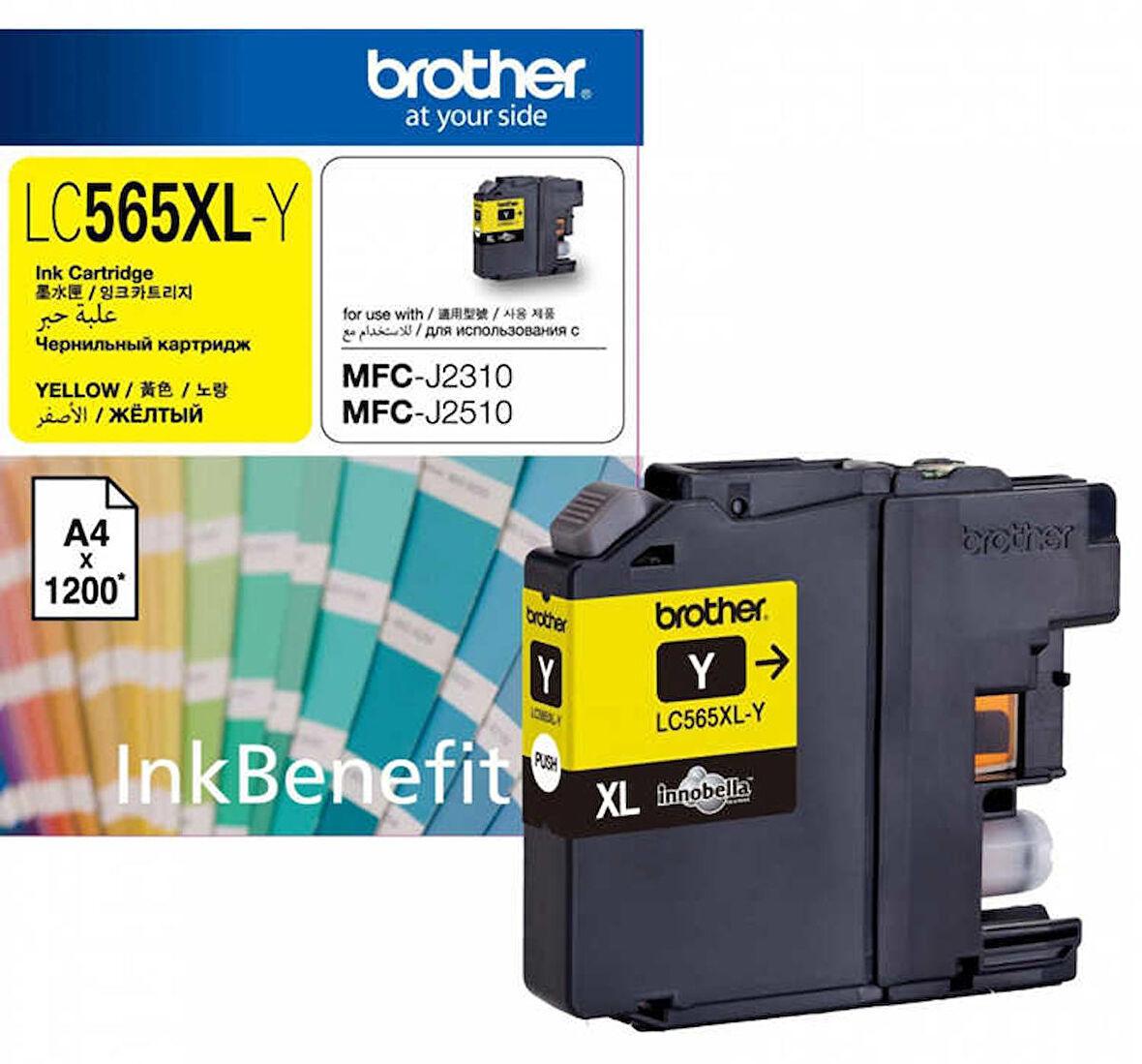 Tonersepeti Brother LC565XL Sarı Orjinal Kartuş