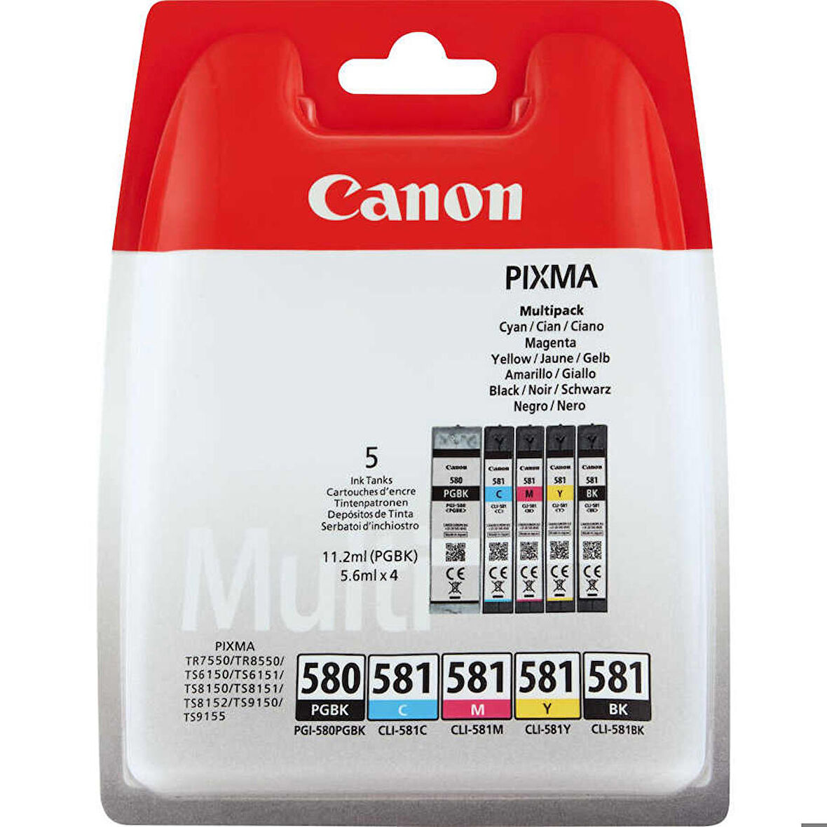 Tonersepeti Canon PGI-580/CLI-581/2078C005 Orjinal Kartuş Avantaj Paketi