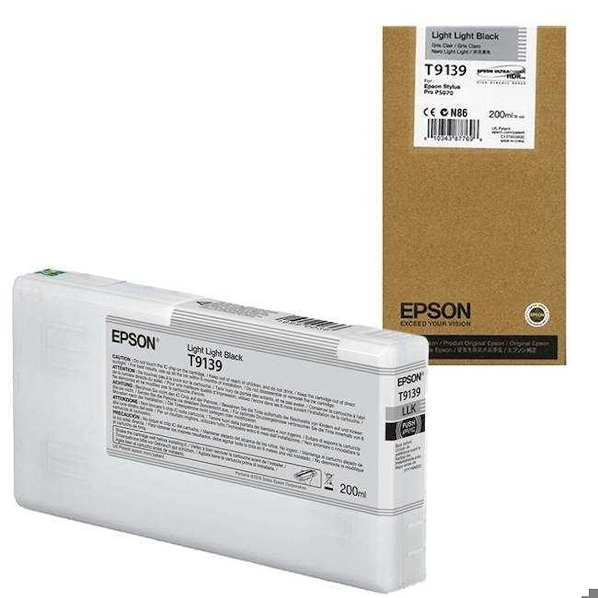 Tonersepeti Epson T9139-C13T913900 Açık Açık Siyah Orjinal Kartuş