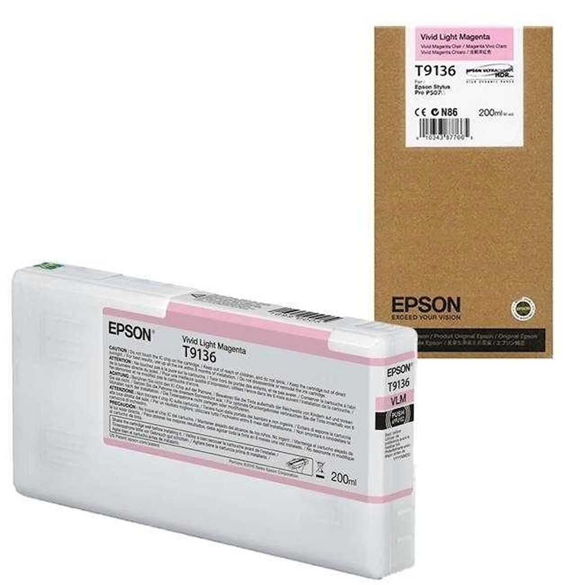 Tonersepeti Epson T9136-C13T913600 Açık Kırmızı Orjinal Kartuş