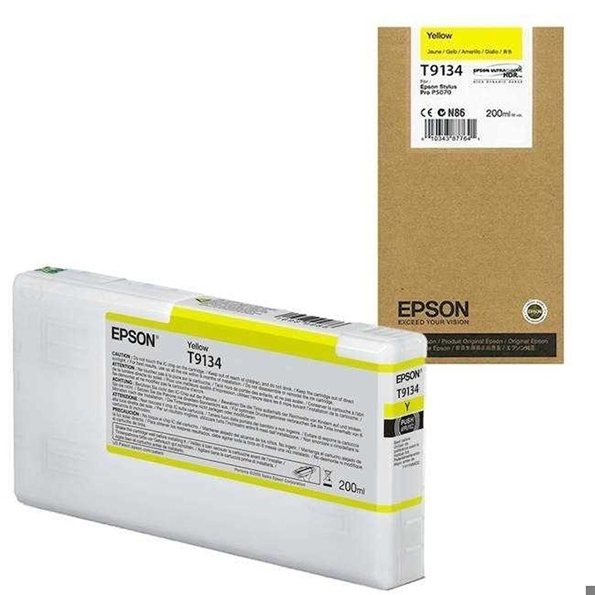 Tonersepeti Epson T9134-C13T913400 Sarı Orjinal Kartuş