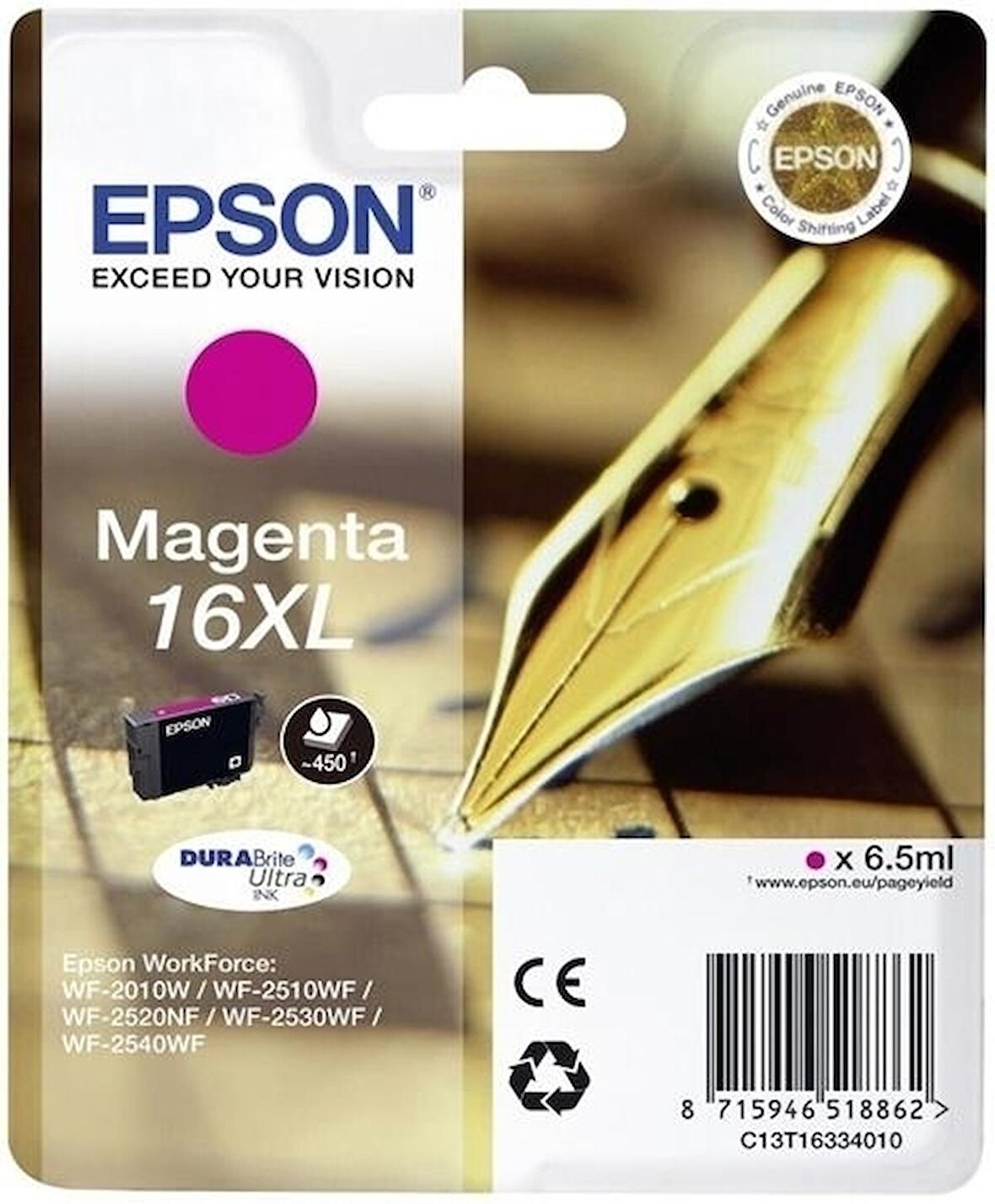 Tonersepeti Epson 16XL-T1633-C13T16334020 Kırmızı Orjinal Kartuş