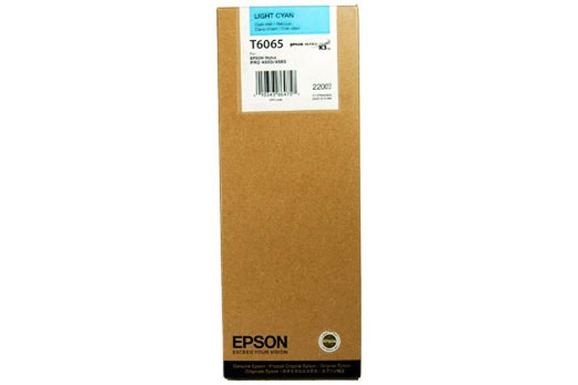 Tonersepeti Epson T6065 C13T606500 Orjinal Açık Mavi Kartuş Y.K