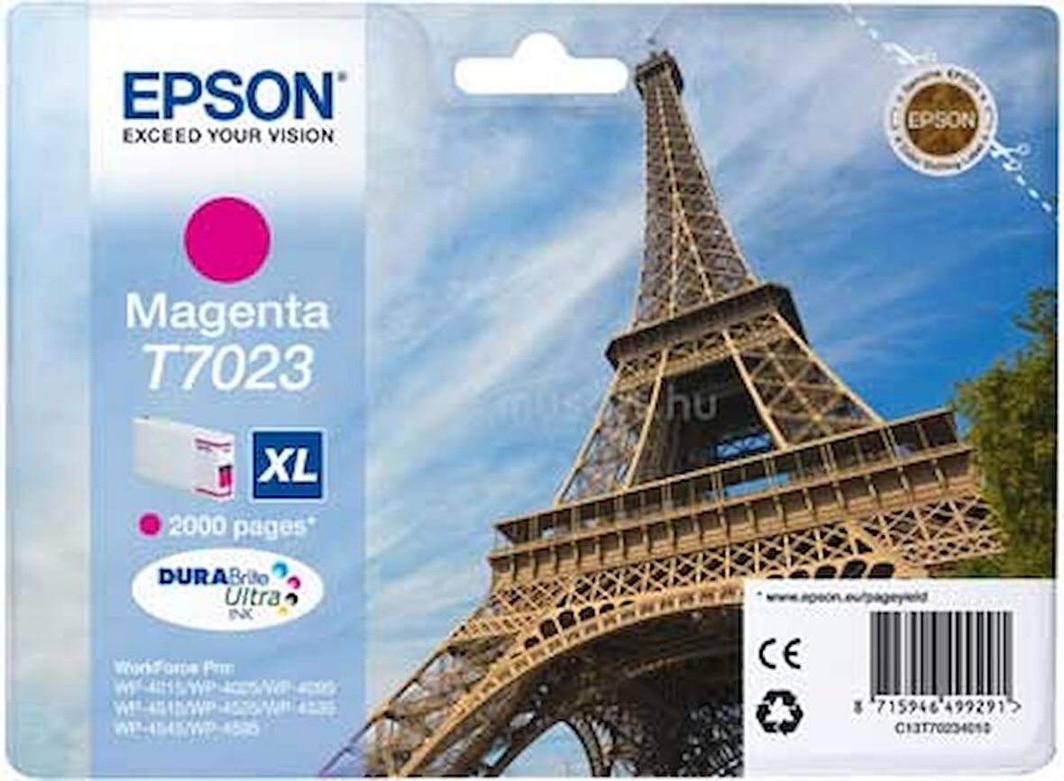 Tonersepeti Epson T7023XL-C13T70234010 Orjinal Kırmızı Kartuş