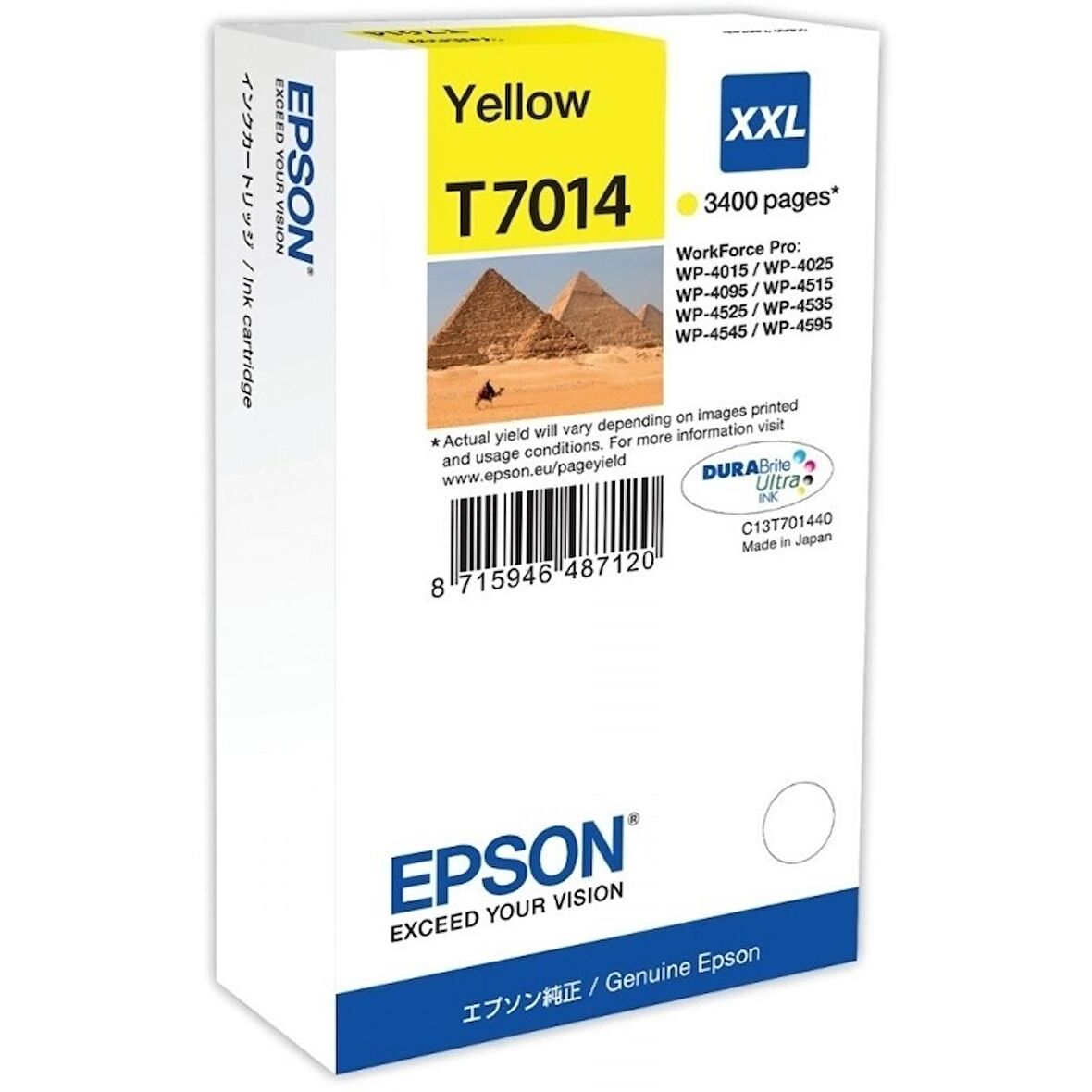 Tonersepeti Epson T7014XXL C13T70144010 Orjinal Sarı Kartuş