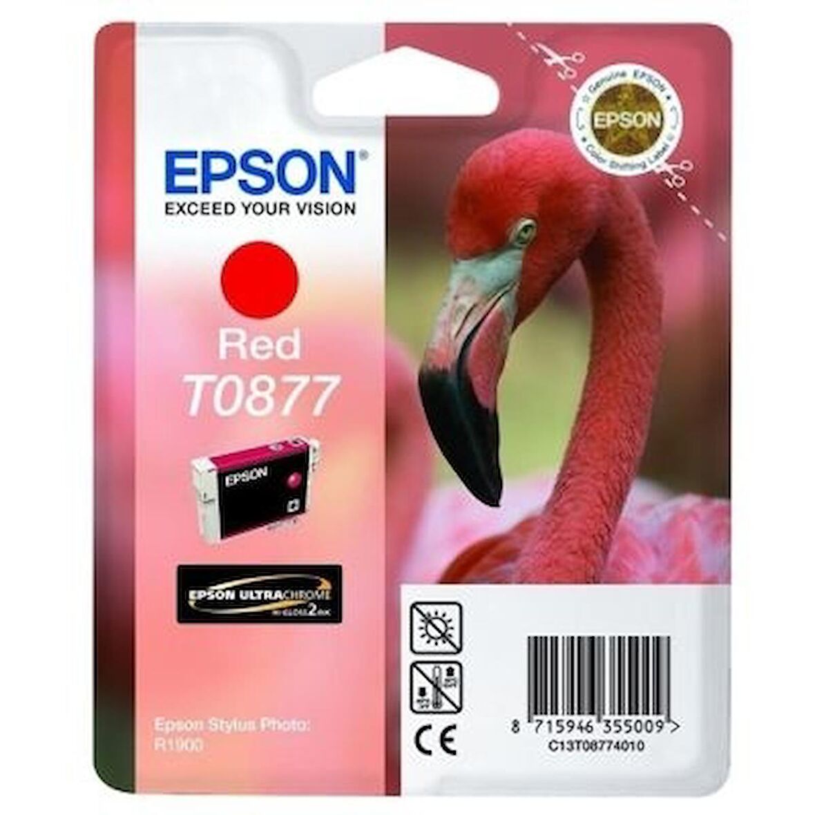 Tonersepeti Epson T0877 C13T08774020 Orjinal Kırmızı Kartuş