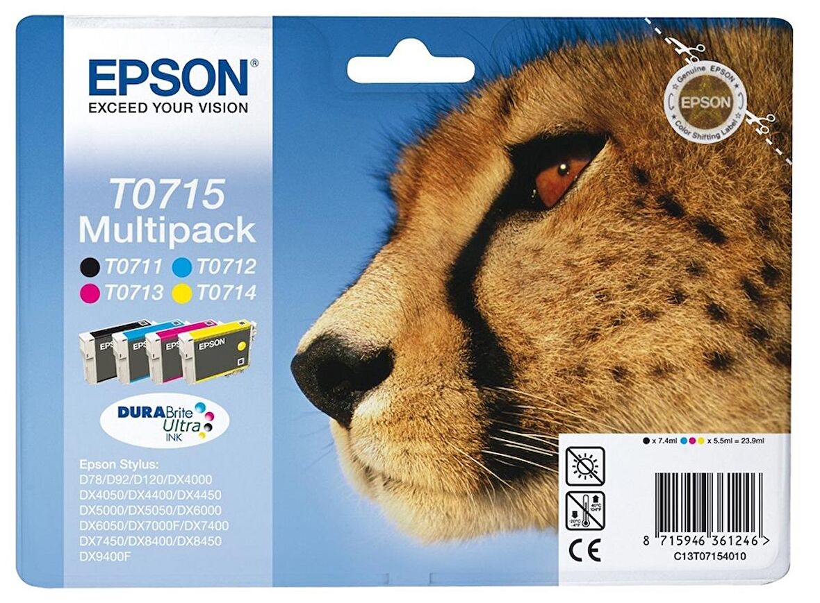 Tonersepeti Epson T0715-C13T07154020 Orjinal Avantaj Kartuş Paketi