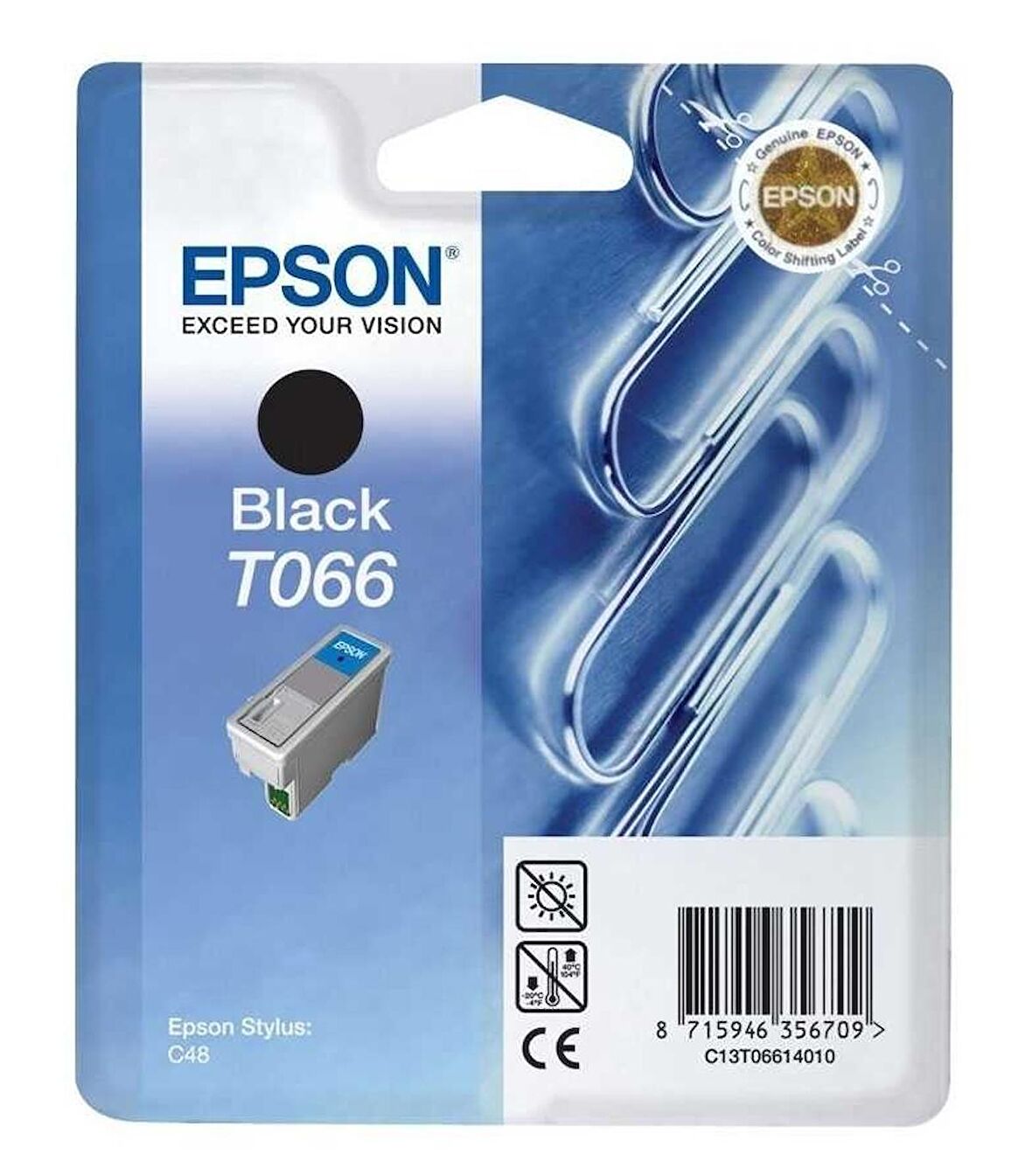 Tonersepeti Epson T066 C13T06614020 Orjinal Siyah Kartuş
