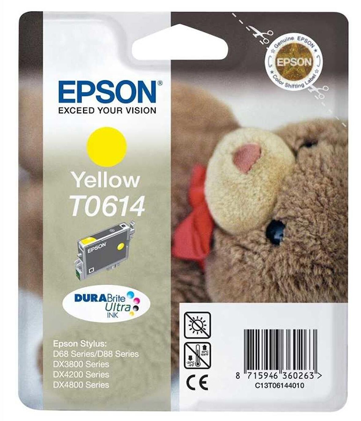Tonersepeti Epson T0614 C13T06144020 Orjinal Sarı Kartuş