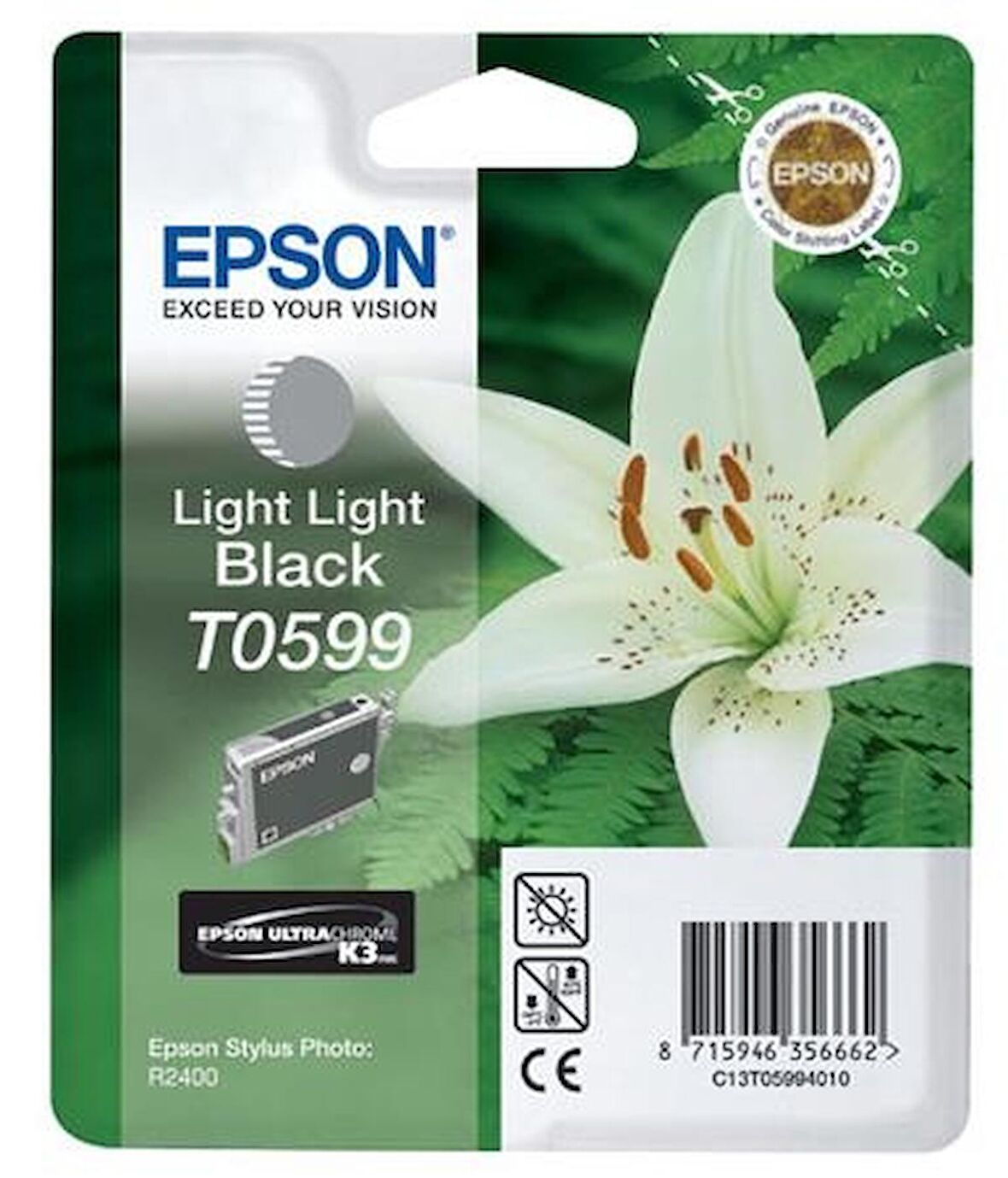 Tonersepeti Epson T0599-C13T05994020 Orjinal Açık Açık Siyah Kartuş