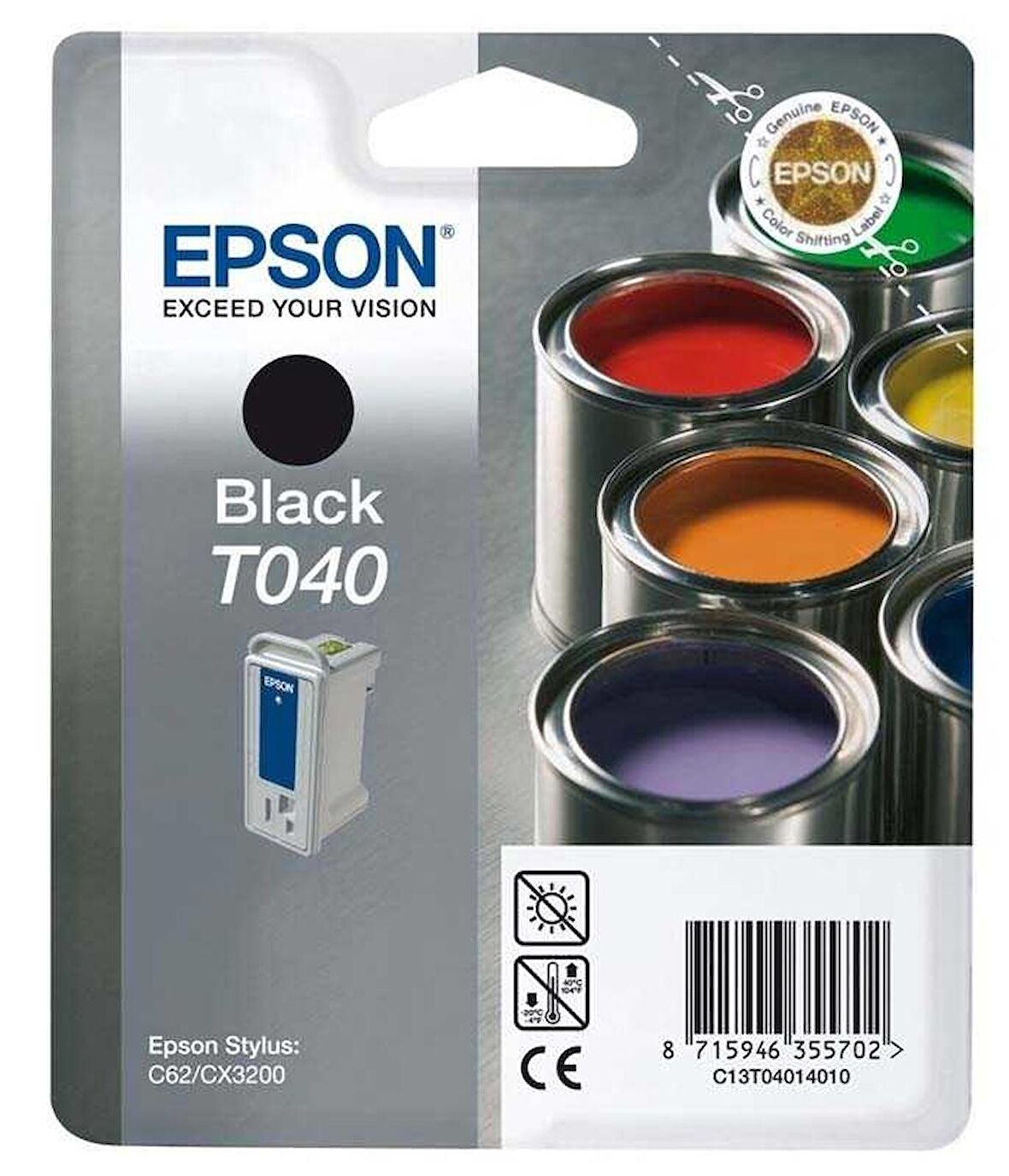 Tonersepeti Epson T040-C13T04014020 Orjinal Siyah Kartuş