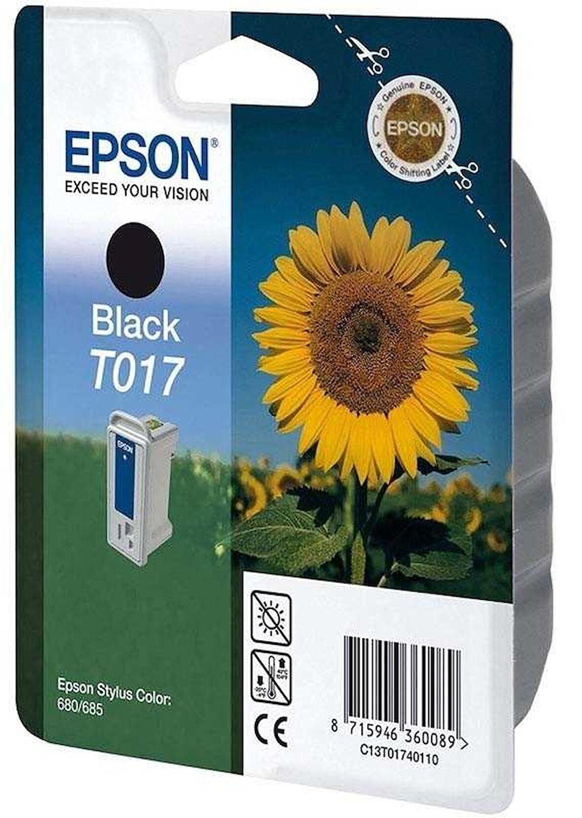 Tonersepeti Epson T017-C13T01740120 Orjinal Siyah Kartuş