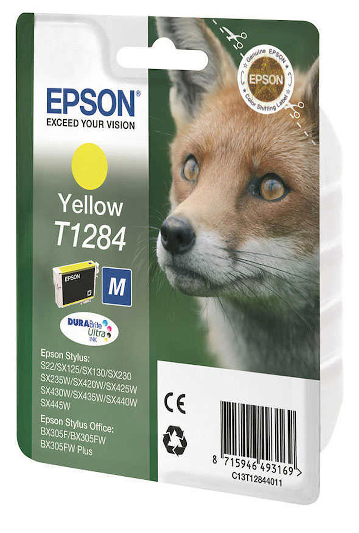 Tonersepeti Epson T1284-C13T12844020 Orjinal Sarı Kartuş