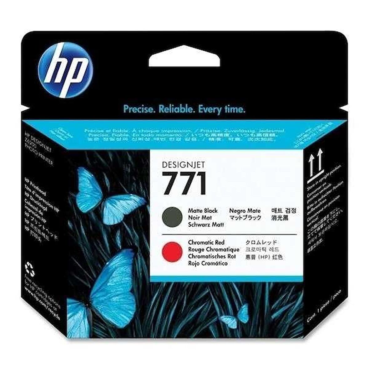 Tonersepeti Hp 771-CE017A Orjinal Mat Siyah & Kromatik Kırmızı Baskı Kafası
