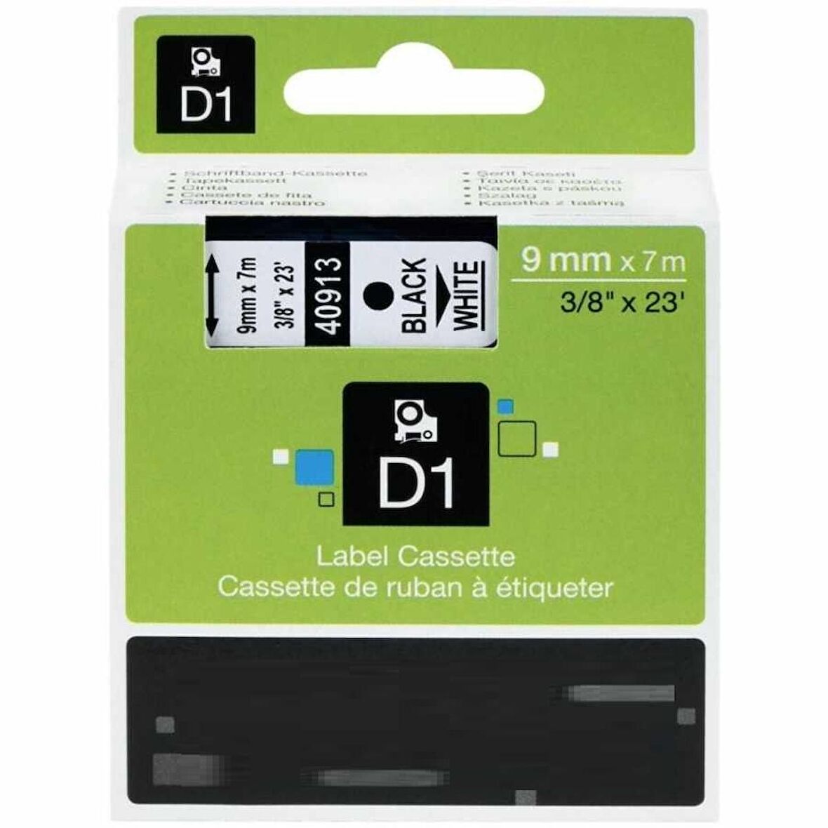 Tonersepeti Dymo 40913 Beyaz Üzerine Siyah Muadil Etiket