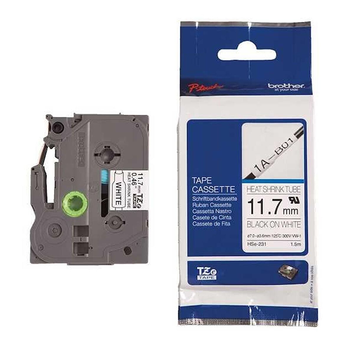 Tonersepeti Brother HSE-231 Beyaz Üzerine Siyah Etiket