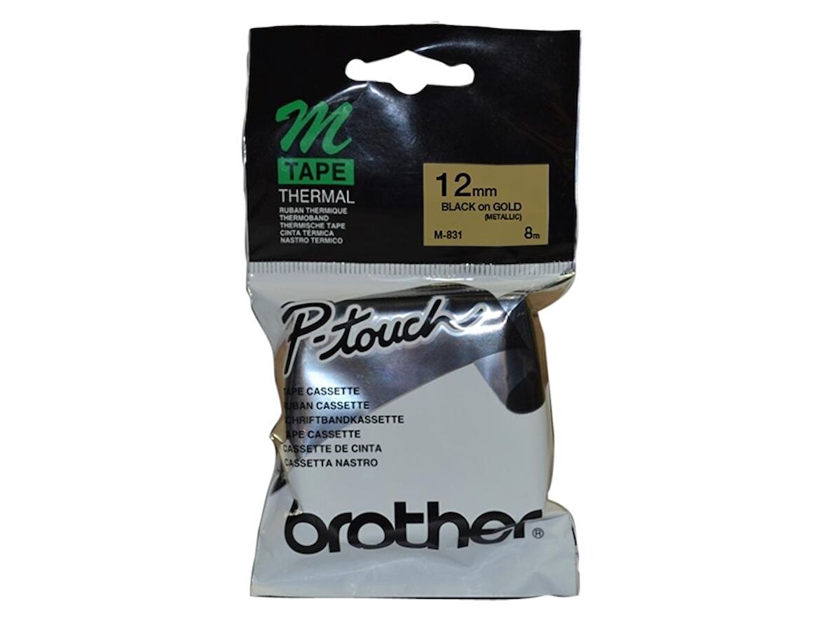 Tonersepeti Brother M-831 Altın Üzerine Siyah Etiket