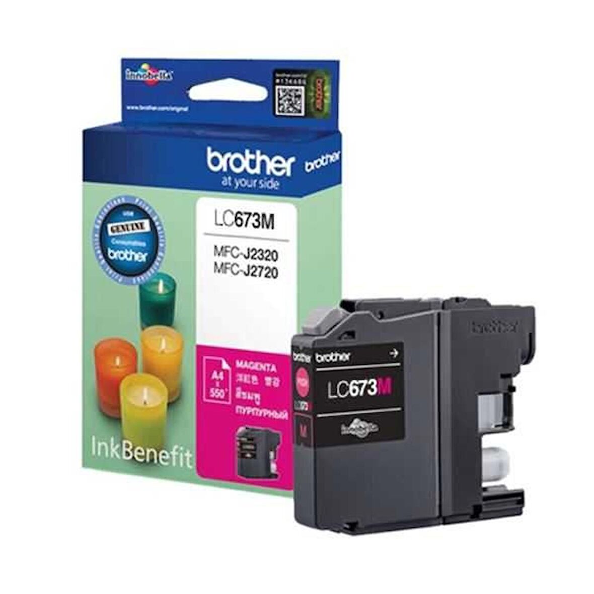 Tonersepeti Brother LC673M Kırmızı Orjinal Kartuş