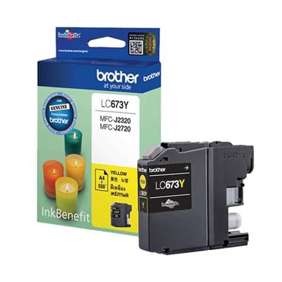 Tonersepeti Brother LC673Y Sarı Orjinal Kartuş
