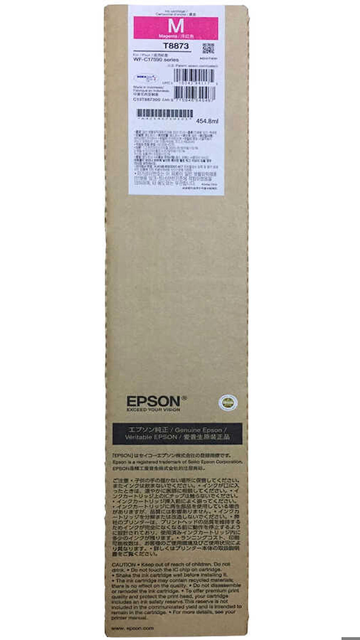 Tonersepeti Epson WF-C17590 T8873 Kırmızı Orjinal Kartuş