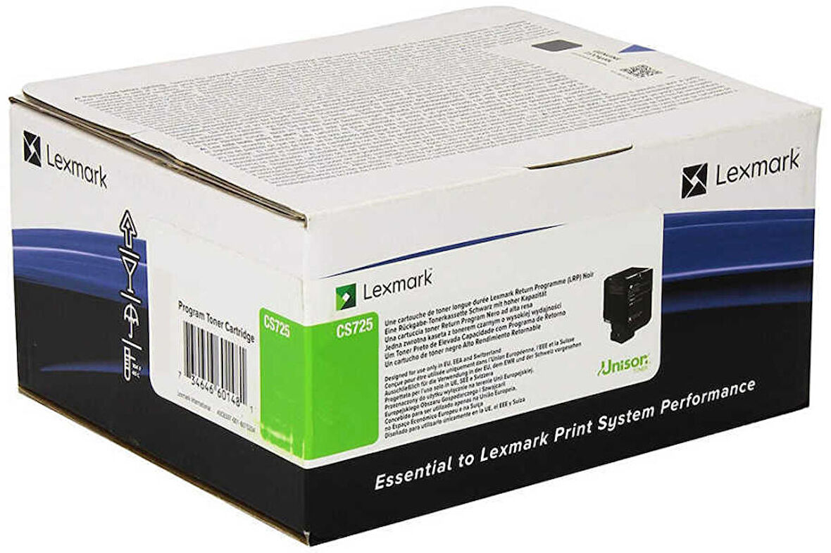 Tonersepeti Lexmark CS725-74C5HC0 Mavi Orjinal Toner Extra Yüksek Kapasiteli