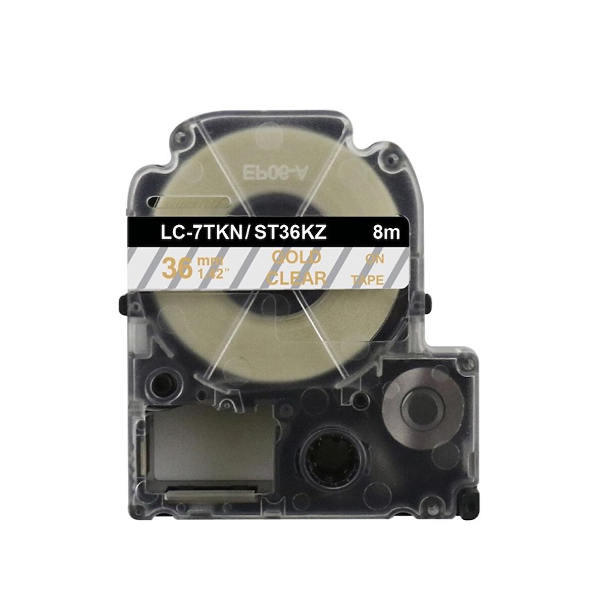 Tonersepeti Epson LC-7TKN Clear Üzeri Altın 36MM 8 Metre Muadil Etiket