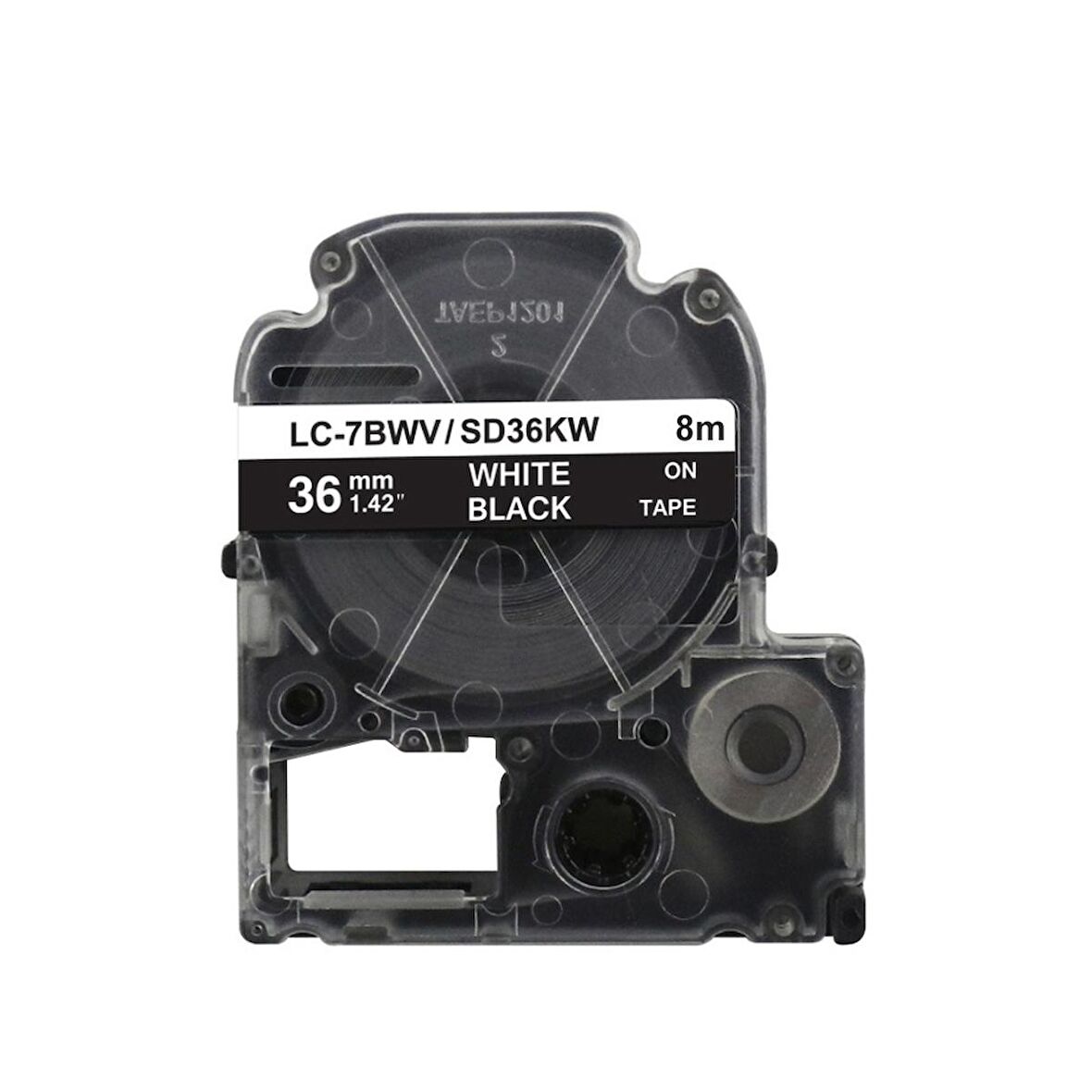 Tonersepeti Epson LC-7BWV Siyah Üzeri Beyaz 36MM 8 Metre Muadil Etiket