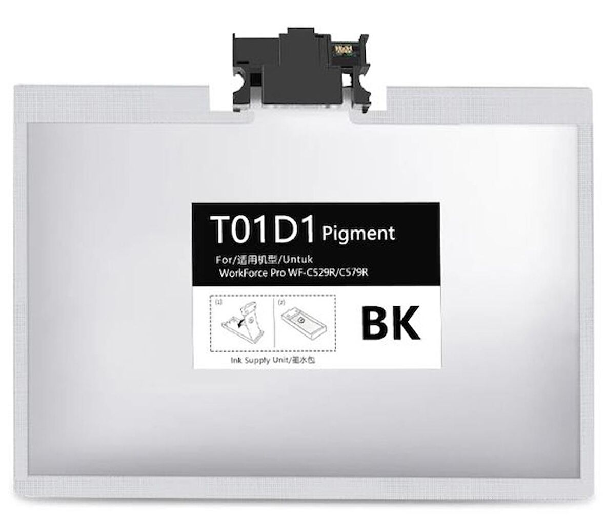 Tonersepeti Epson T01D1-C13T01D100 Muadil Siyah Kartuş
