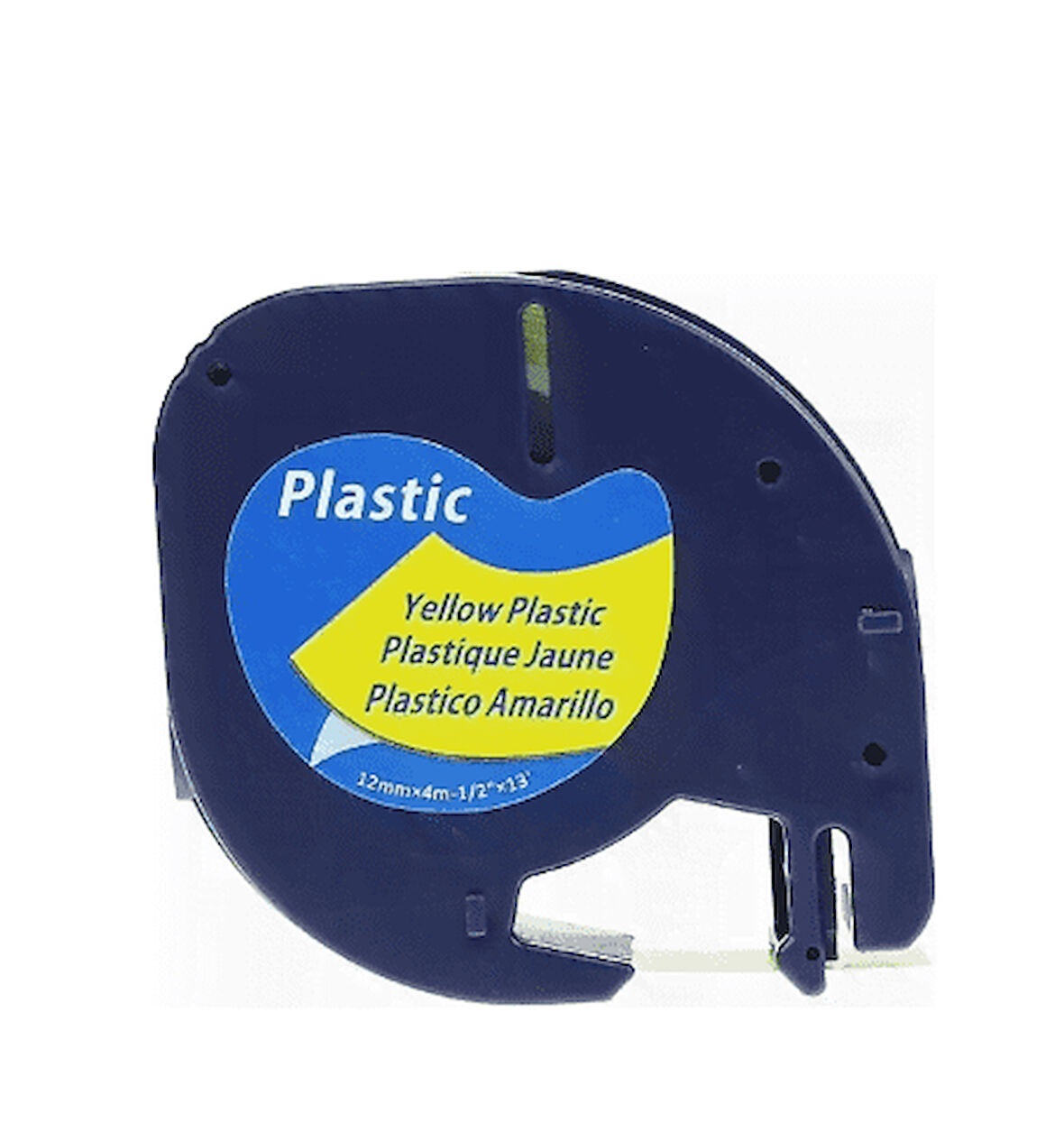 DYMO S0721620 Sarı LetraTag Plastik 12mmx4m Muadil Şerit