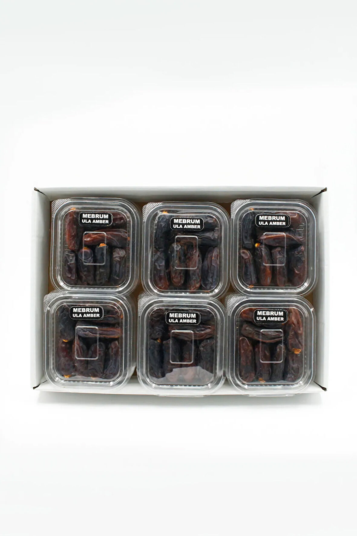MEDİNE MEBRUM ULA AMBER HURMA 12 Lİ PAKET - 100 GR BESLEYİCİ TADIMLIK HAC DÖNÜŞÜ HEDİYELİK HURMA