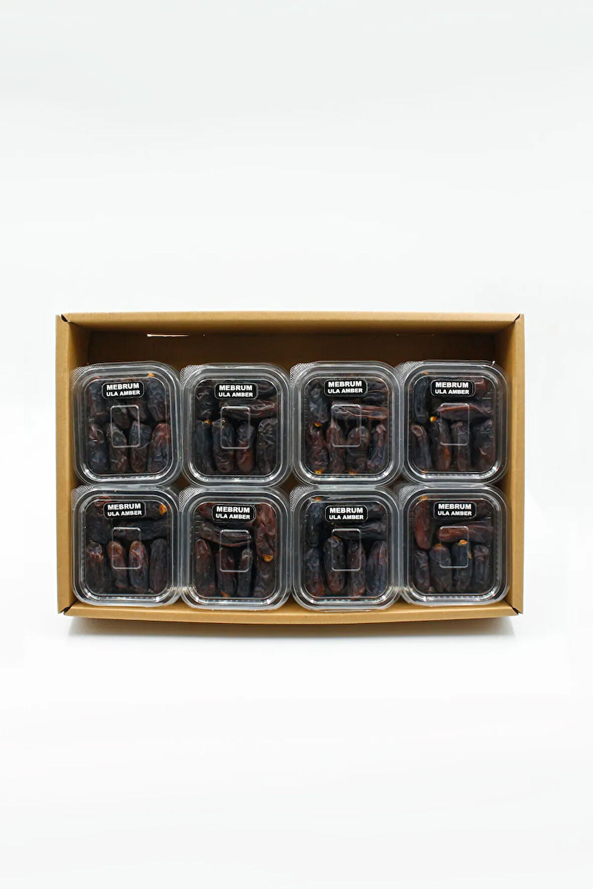 MEDİNE MEBRUM ULA AMBER HURMA 24 LÜ PAKET - 100 GR BESLEYİCİ TADIMLIK HAC DÖNÜŞÜ HEDİYELİK HURMA