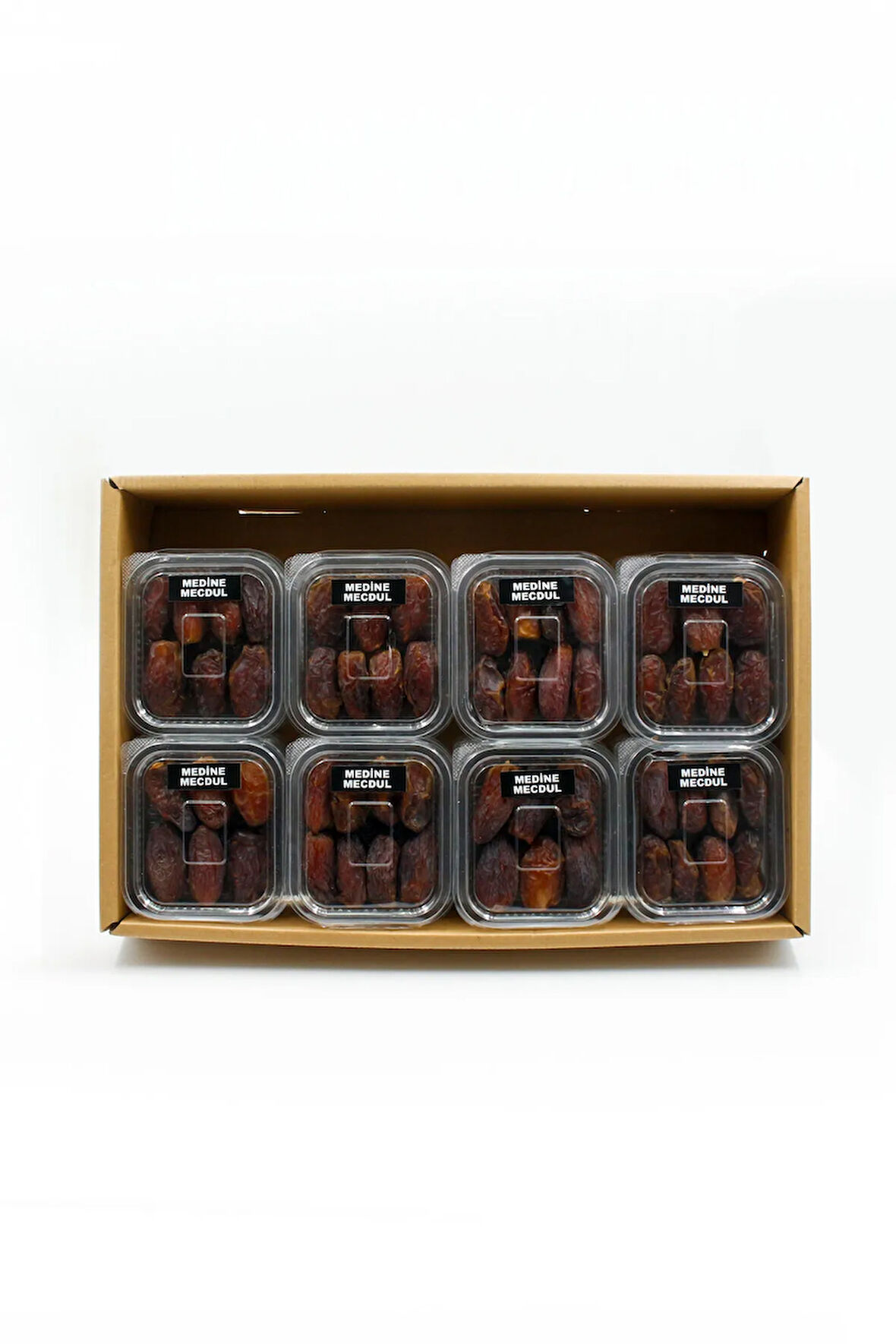 MEDİNE MEJDUL HURMA 24 LÜ PAKET - 100 GR İRİ BOY ŞEKERSİZ TAZE TADIMLIK HAC DÖNÜŞÜ HEDİYELİK HURMA