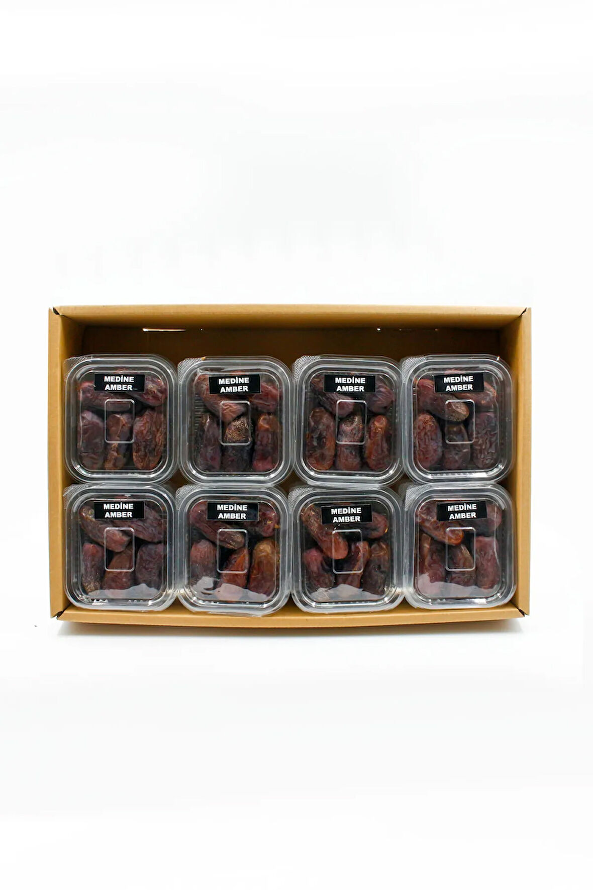 MEDİNE AMBER HURMA 24 LÜ PAKET -100 GR TOK TUTAN SPORCU HURMASI TADIMLIK HAC DÖNÜŞÜ HEDİYELİK HURMA