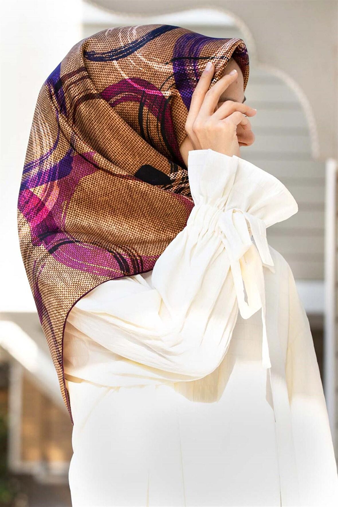 Vissona Tivil İpek Eşarp 7405-0004-0026