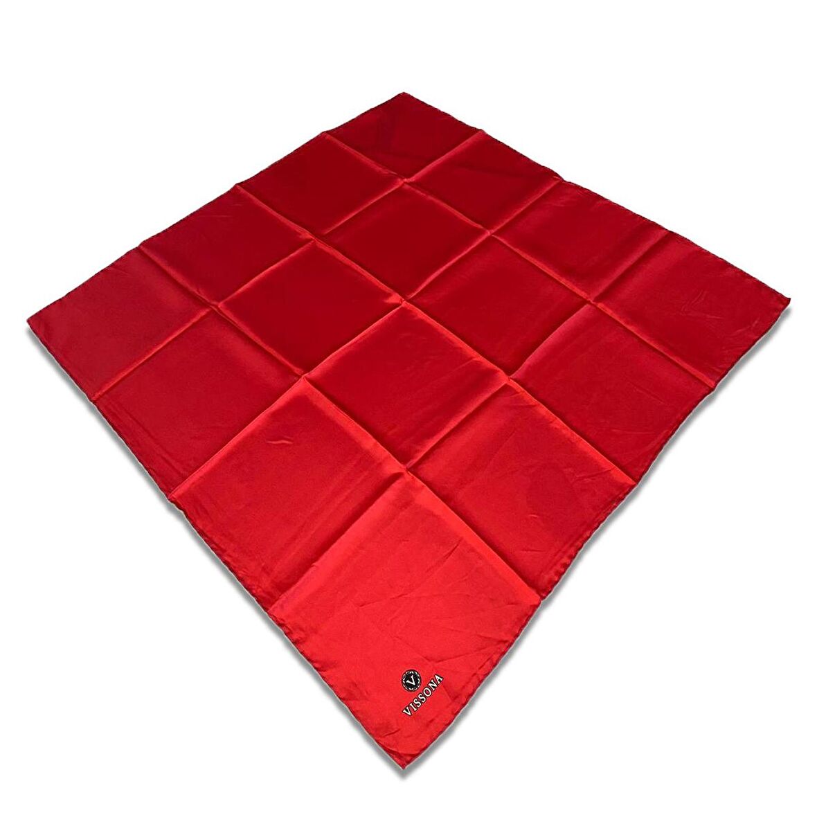 Vissona Tivil Kırmızı-12 İpek Eşarp DGN50327-0017
