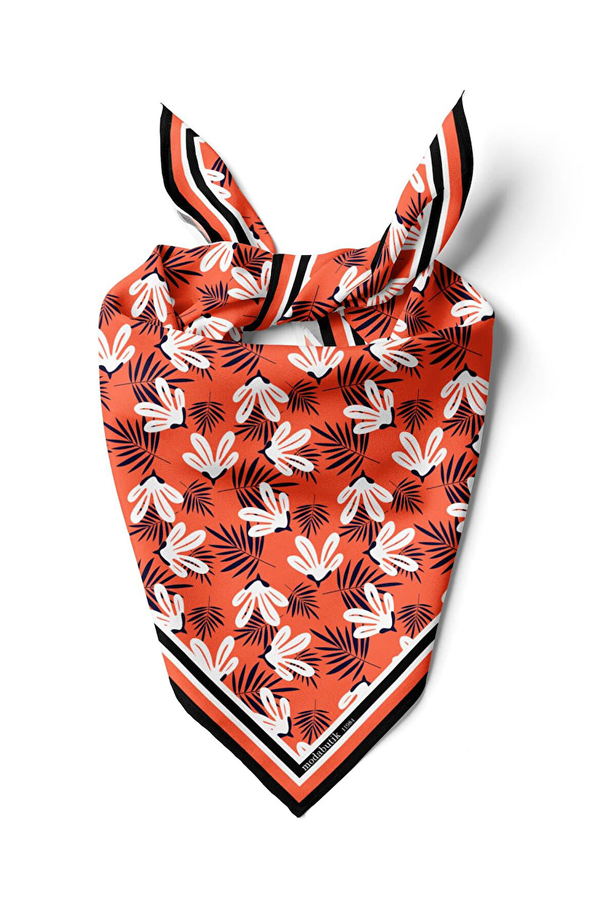 F66 MODERN FLOWERS TASARIMLI BANDANA  DG11984