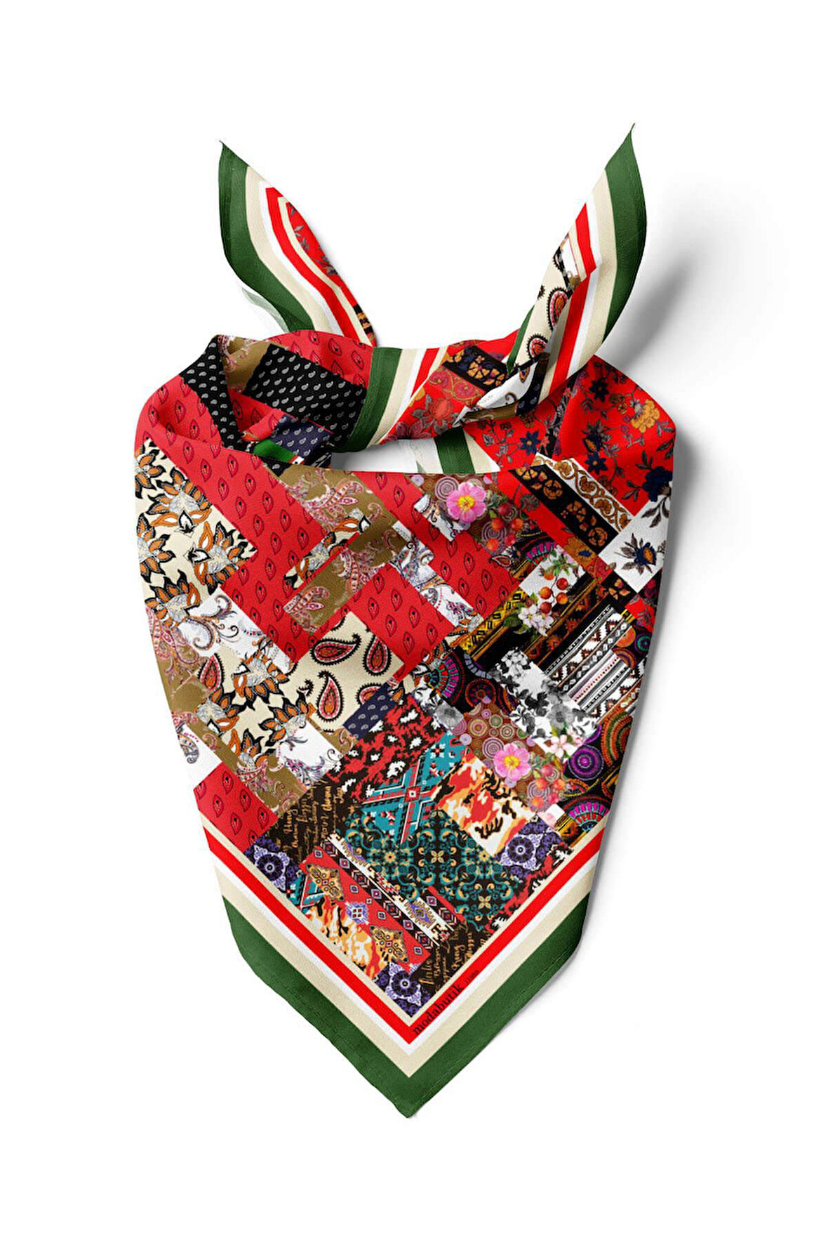 F71 PATCHWORK FOLKLORIK  BANDANA  DG11988