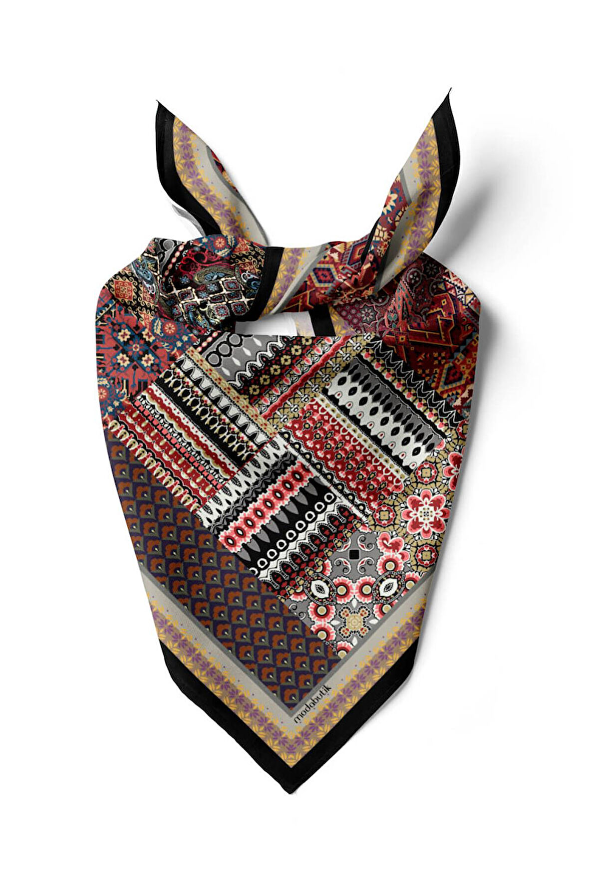 E17 ETNIK ŞAL DESENLI BANDANA