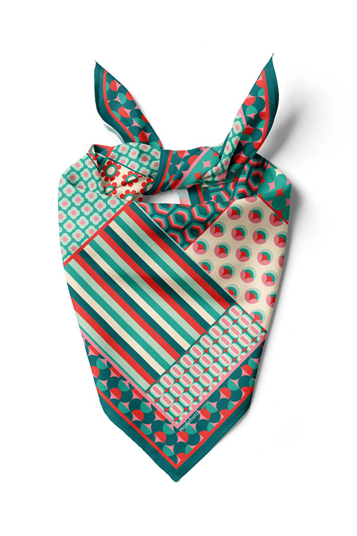 H43 RETRO DESENLİ  BANDANA DG12079