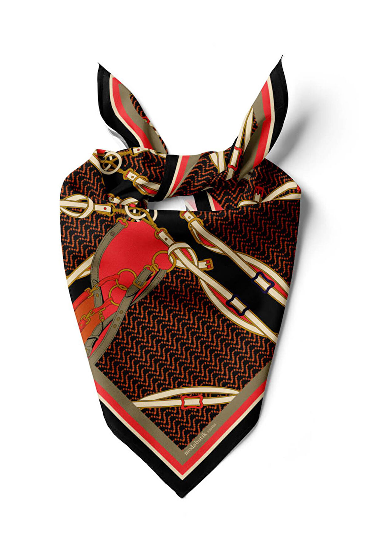 CHAIN BELT TASARIMLI BANDANA DG12104