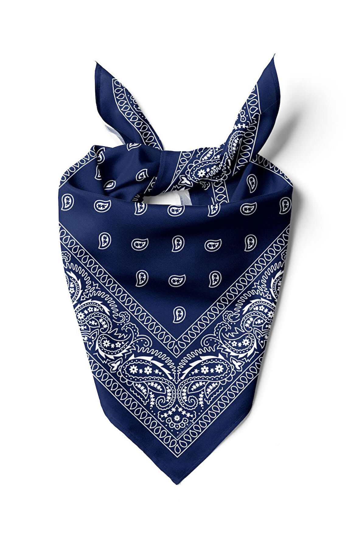 E60 NAVY BLUE ŞALLI BANDANA DG12186