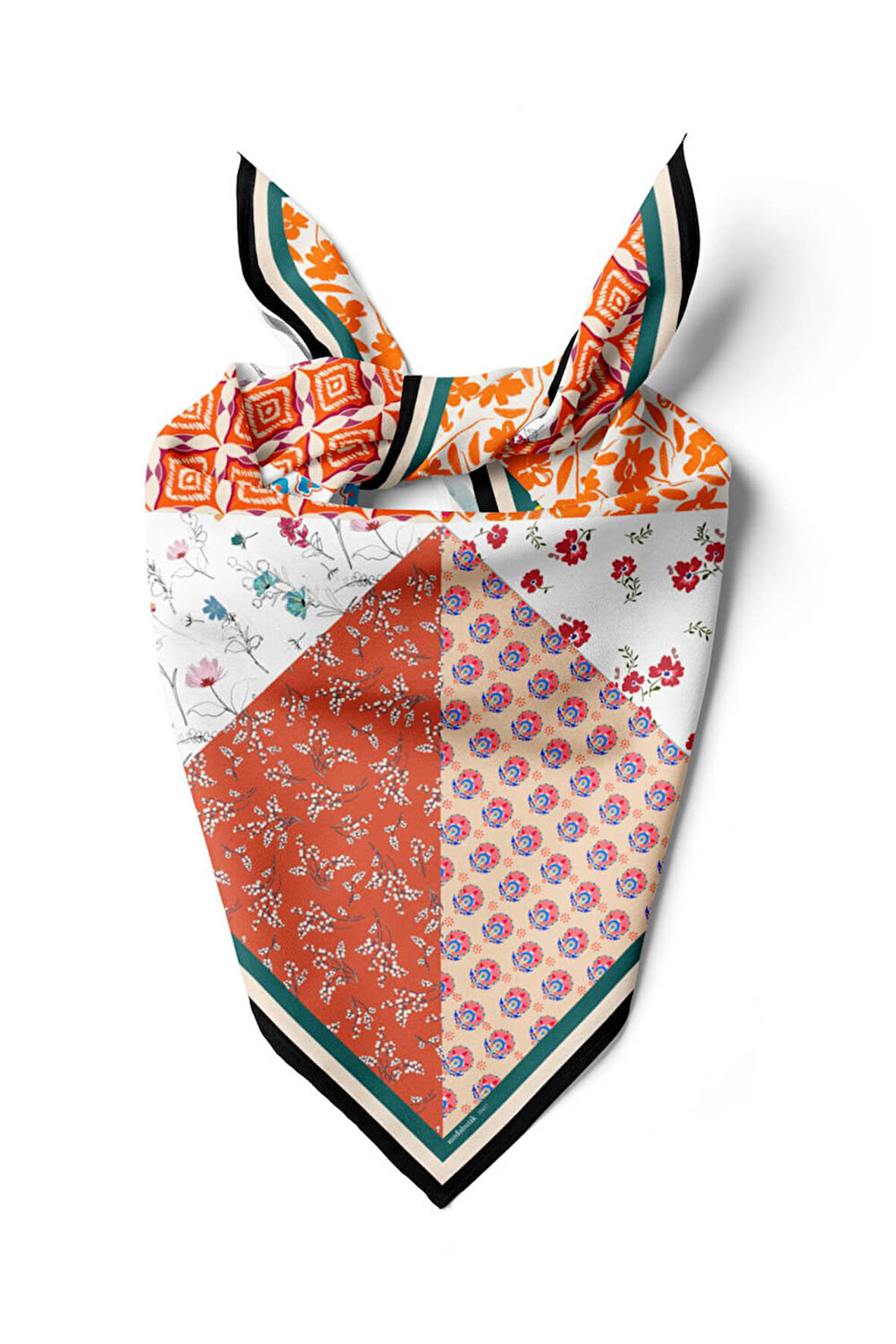 B14 ETNIK ŞALLI PAISLEY BANDANA DG12417