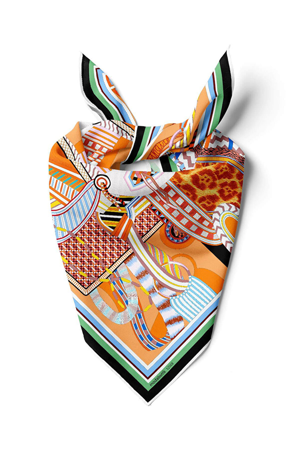 G18 GEOMETRİK DESENLİ  BANDANA