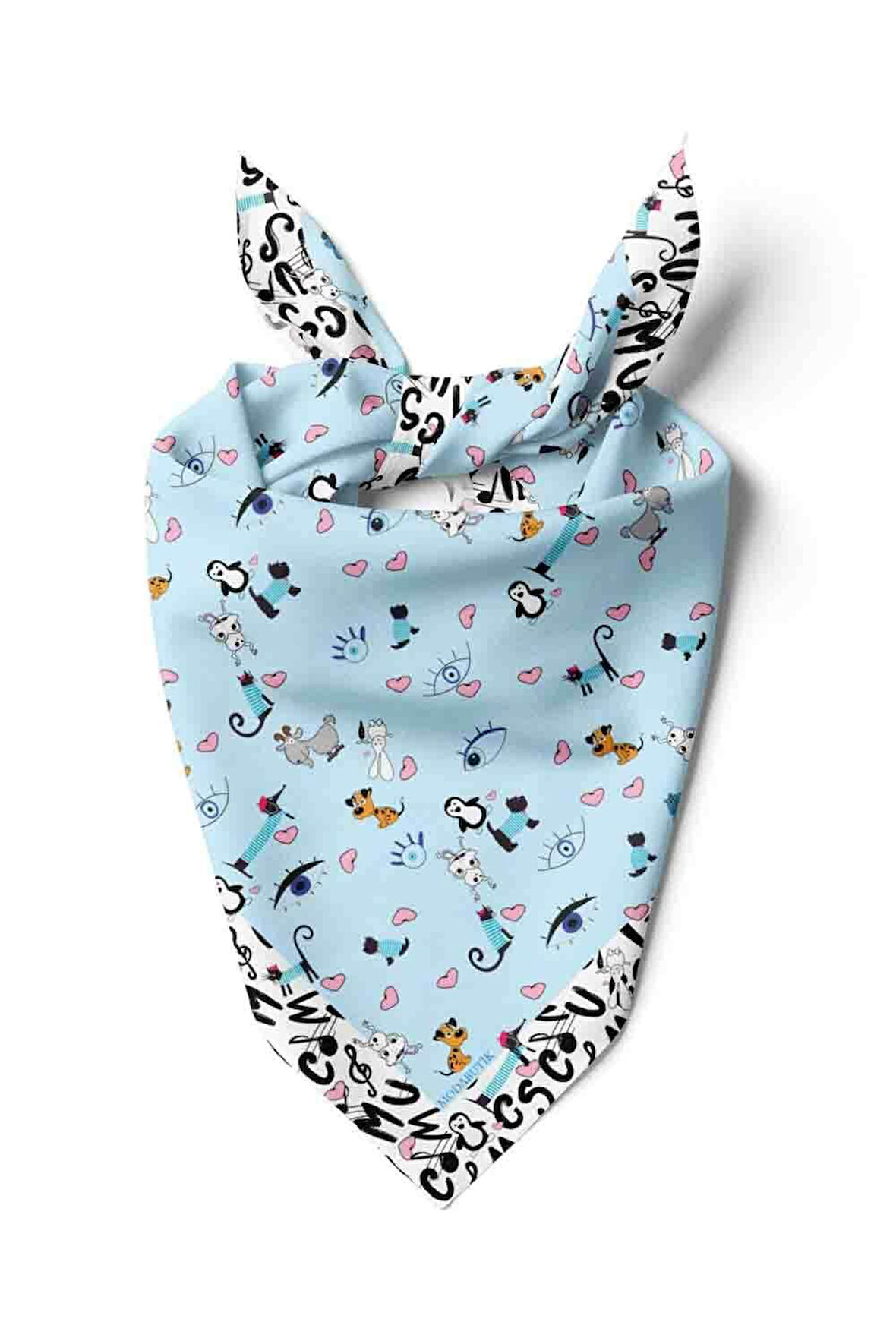 D15 Modabutik Köpek Bandanası Mavi 50x50