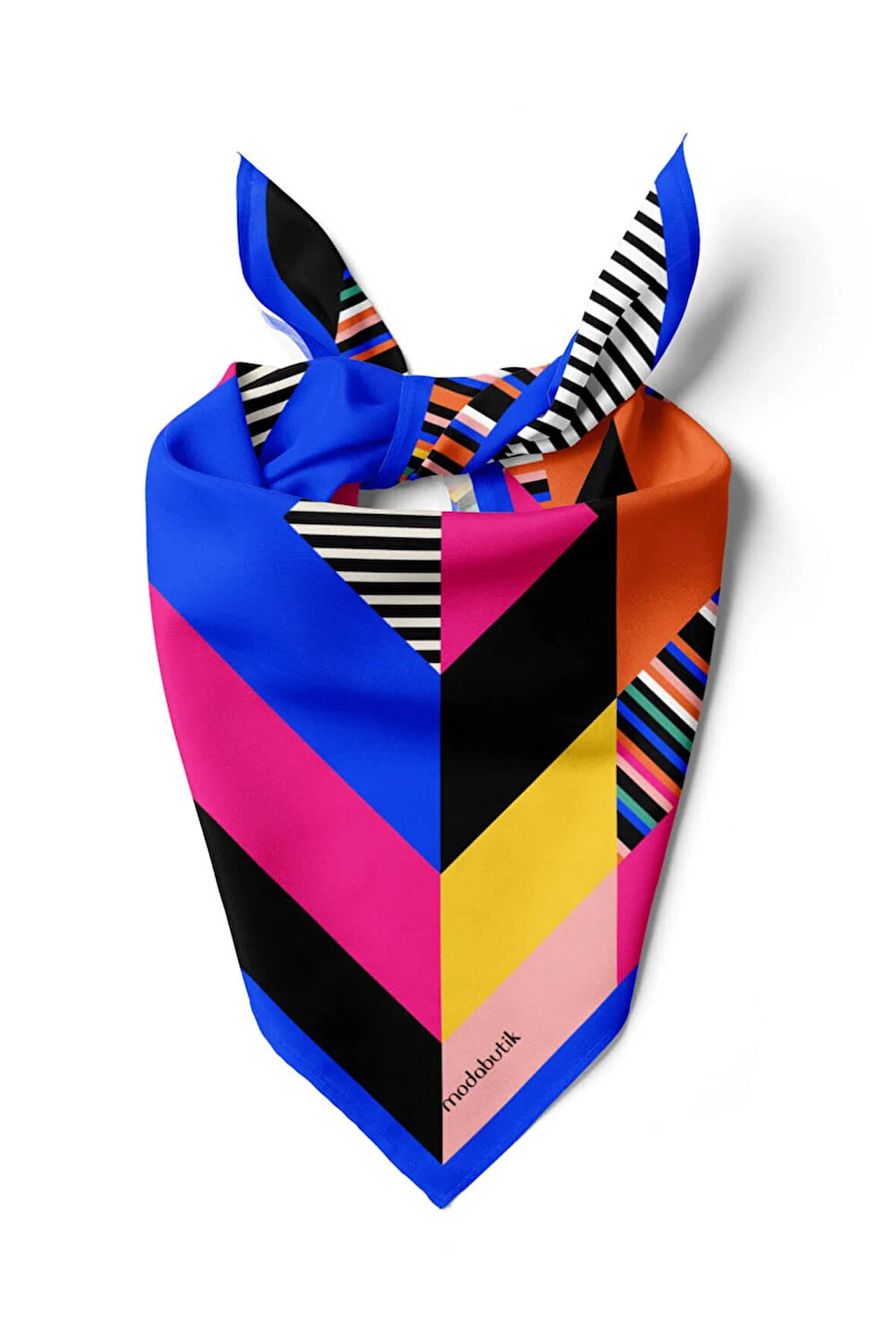 B4 Modabutik Geometrik Desenli Bandana