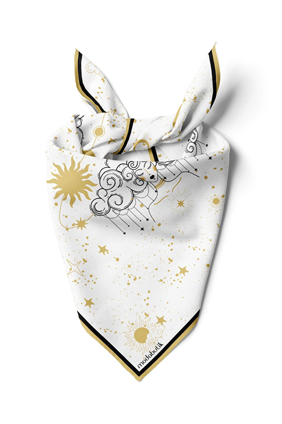 Modabutik Gold Star Bandana
