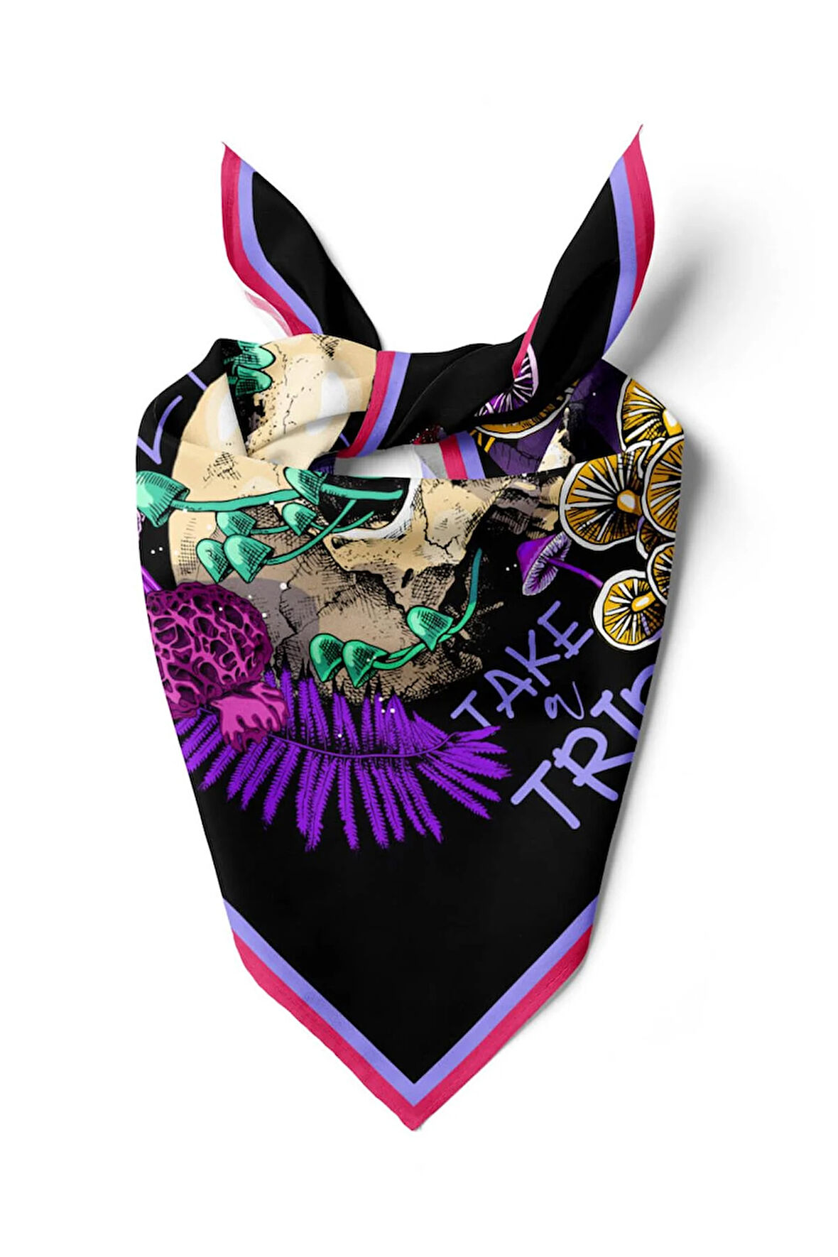 Modabutik Kurukafa Desenli Bandana