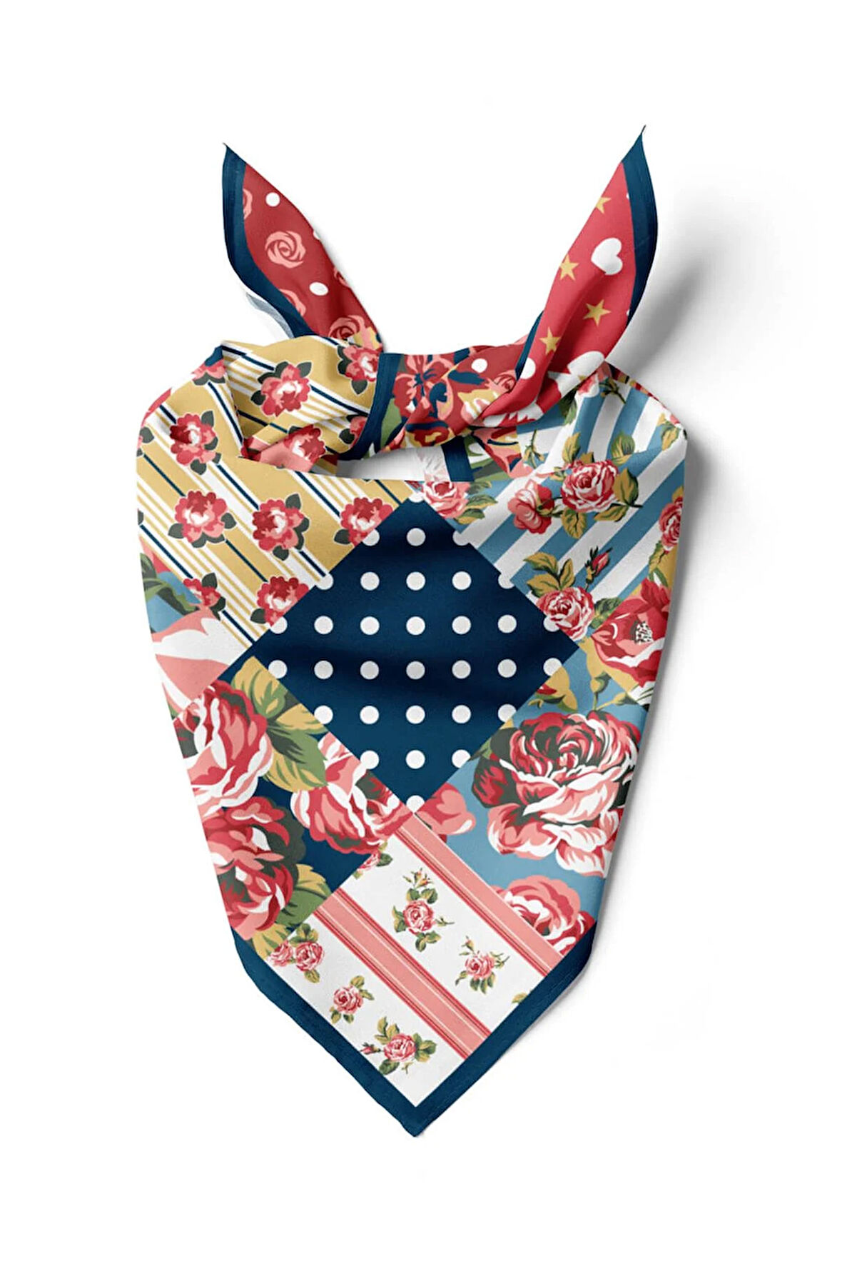 V9 Modabutik Çiçek Desenli Bandana